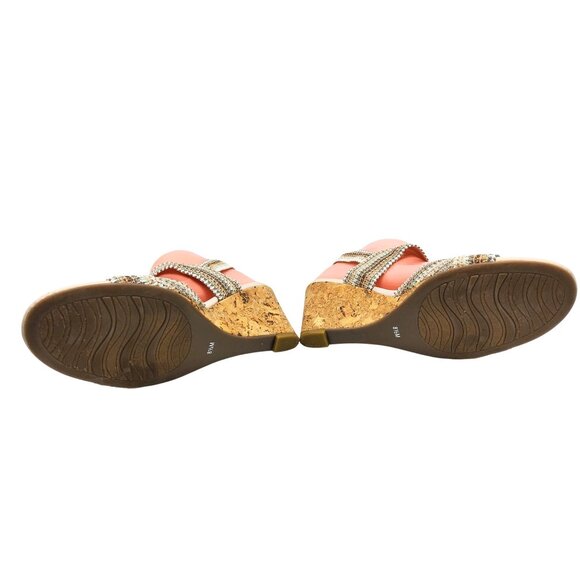 Womens Coach And Four 3" Slingback Wedge Heel Sandals. Size 8.5M - Picture 8 of 8